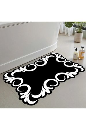 Banyo Paspası, Yumuşak Banyo Halısı, Kaymaz Dot Tabanlı, Yıkanabilir - 60x100