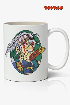 Demon Slayer İblis Keser Tengen Uzui Anime Temalı Beyaz Kupa Bardak Sevgiliye Arkadaşa Hediye