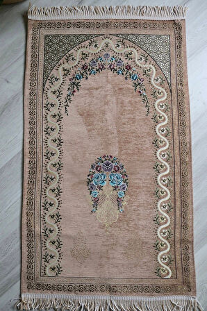 Çeyizlik Astarlı Lüks Seccade Hediyelik S1019 Siyah