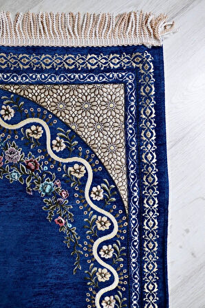 Çeyizlik Astarlı Lüks Seccade Hediyelik S1019 Siyah