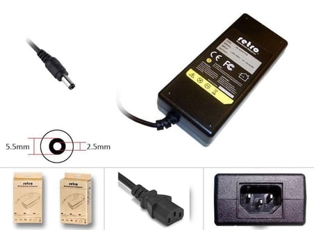 24V 3A 72W 5.5x2.5 mm Termal Etiket Yazıcı Adaptör RETRO