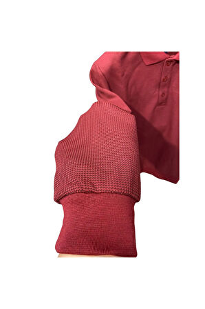 WAFFLE DESENLİ POLO YAKA KAZAK