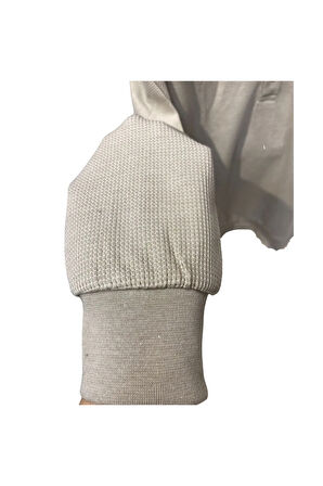 WAFFLE DESENLİ POLO YAKA KAZAK