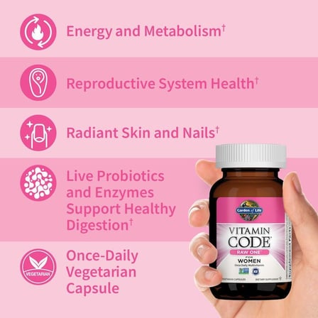 Vitamin Code Raw One For Women once daily Multivitamin 75 veg. Capsules