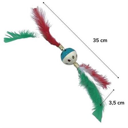 Periboia Tüylü Püsküllü Kedi Oyuncağı Dikkat Çekici Renkli Sevimli Evcil Hayvan Oyuncağı