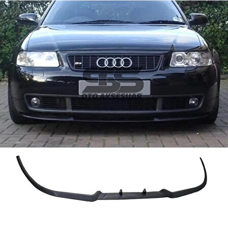 Audi A4 B5 1995-2001 Cupra R Uyumlu Ön Lip Mat Siyah Ön Tampon Lip