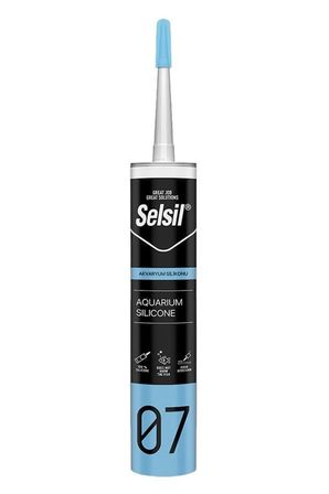 Selsil Akvaryum Silikonu Şeffaf 280 ml