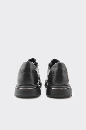 Hakiki Deri Lastik Bağcıklı Erkek Sneaker