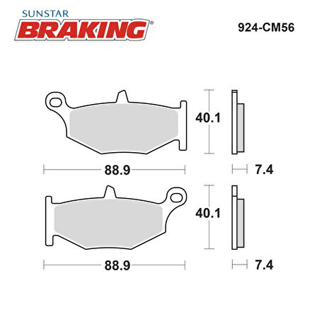 SİNTERLİ ARKA FREN BALATASI / SUZUKI / GSR 600 / 600cc / ARKA  / 2006-2007-2008-2009-2010