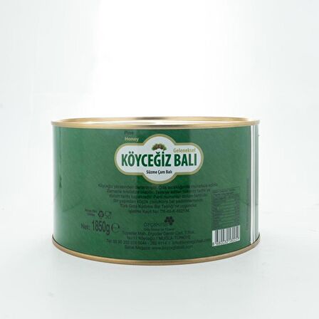 Köyceğiz Balı Çam Balı 1850 G Teneke