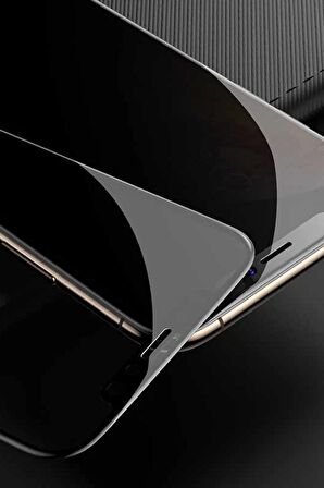 Apple iPhone 12 Kor Privacy Cam Ekran Koruyucu Kırılmaz Cam