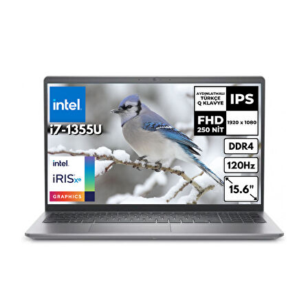 Dell Vostro 3530 i7-1355U 8GB 512 GB SSD Iris Xe Graphics 15.6" FHD Windows 11 Pro N1601PVNB3530UHMF61