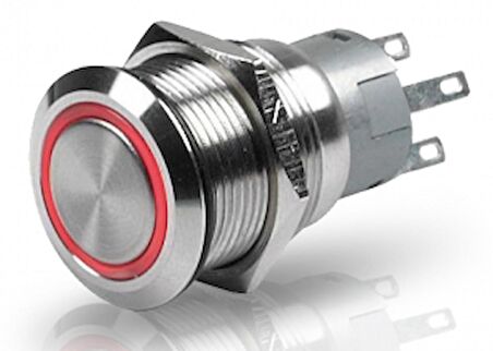 Hella Marine paslanmaz çelik, ledli switch Aç Kapa Kırmızı 24V