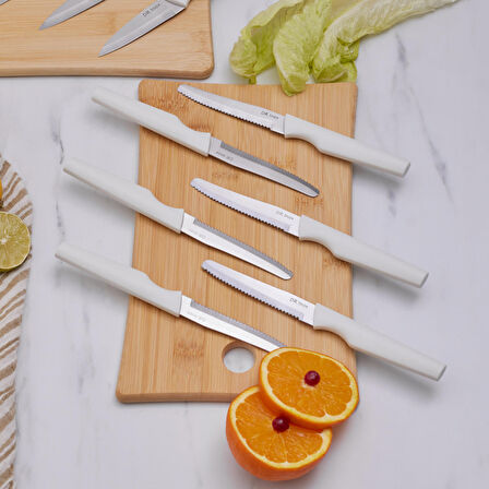 Dr. Inox Dr.Inox Bundle 10 Parça Bıçak Seti Krem