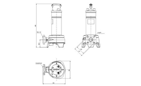 Grundfos Unilift APG.40.10.A1 Dalgıç Atık Su Pompası