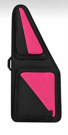 Profesyonel Kanun Kılıfı Siyah/Pembe Kaliteli Kumaş Üçgen 4 Cepli – %100 Su Geçirmez – 3 mm EVA + 1 cm Polietilen Köpük Destekli – Darbeye Dayanıklı