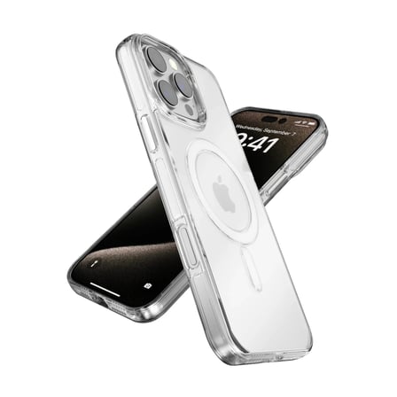 Joko Apple iPhone 16 Pro Max Gleam PC Sert Magsafe Kılıf - Şeffaf-Siyah
