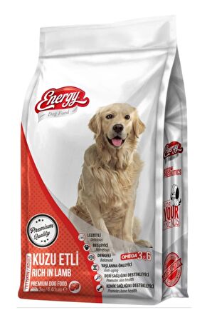 ENERGY 3KG X 4 adet Kuzu Etli yetişkin Köpek Maması 