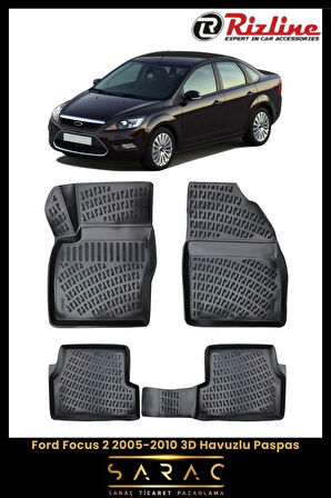 Rizline Ford Focus 2008 Model 3D Havuzlu Paspas