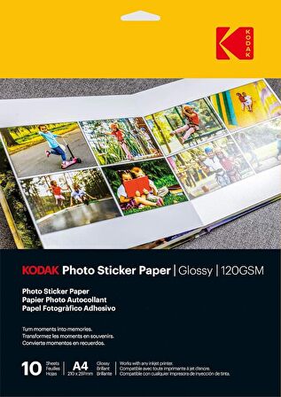 Kodak 120 Gram Sticker Kağıdı - A4*10 - CAT9891-338