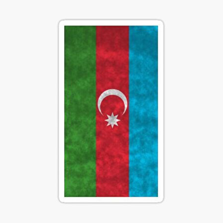 Azerbaycan Azerbaijan 17 Cm Araba Sticker Etiket MD4