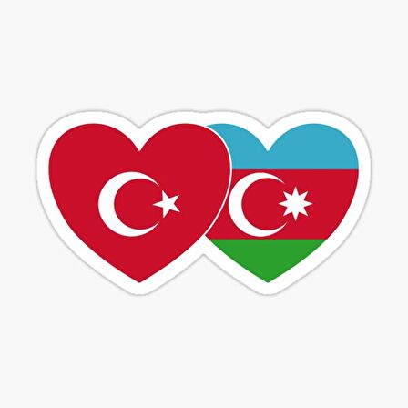 Azerbaycan Azerbaijan 17 Cm Araba Sticker Etiket MD24