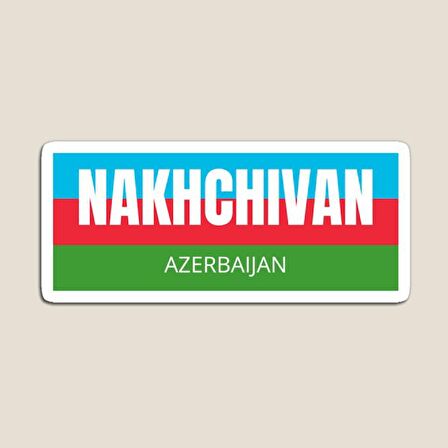 Azerbaycan Azerbaijan Nahcivan 17 Cm Araba Sticker Etiket