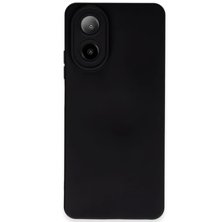 Oppo A38 Kılıf Nano içi Kadife Silikon - Siyah
