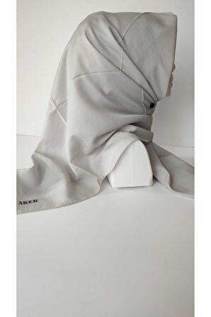 Açık Gri Aker Düz Koton Eşarp 971