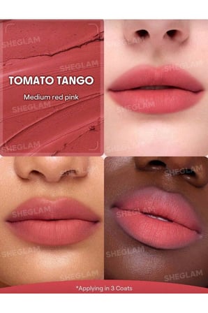 SHEGLAM Bounce Putty Pocket Lip Pot Ruj Tomato Tango
