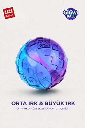 Ball Originals Özel Dokulu & Sesli Köpek Oyun Topu - Tekli Paket - Orta & Büyük Irk - 6 cm