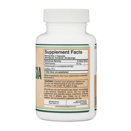 Akkermansia Muciniphila AH39 5 Billion TFU 50 mg 120 Capsules - usa Menşei