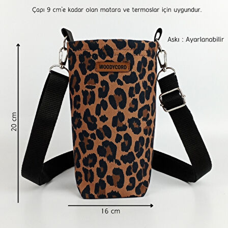  Woodycord 1 Litrelik Matara Kılıfı Su Şişesi Taşıma Çantası Water Bottle Bag