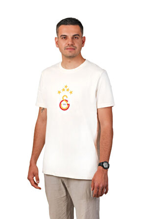 Galatasaray Orijinal 5 Yıldız Ekru Forma T-Shirt