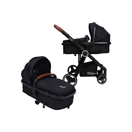 Polo Junior Siyah Travel Sistem Bebek Arabası 3 In 1