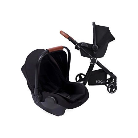 Polo Junior Siyah Travel Sistem Bebek Arabası 3 In 1