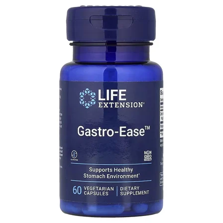 Gastro-Ease Supports Healthy Stomach Environment 60 Veg. Capsules