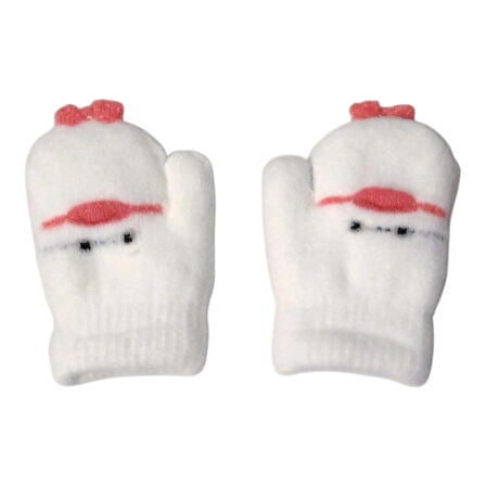 0-18 Ay Kız Çocuk Örme Eldiven