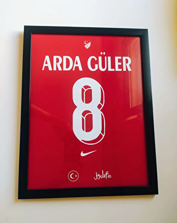 30x42 cm Arda Güler Forma Tasarımlı Poster Tablo 1 mm Şeffaf PVC Korumalı