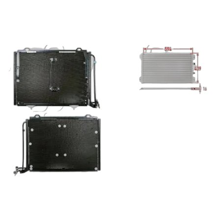 Mercedes W202 1993-2000 Klima Radyatörü 594X439X16 2028300870 Wisco
