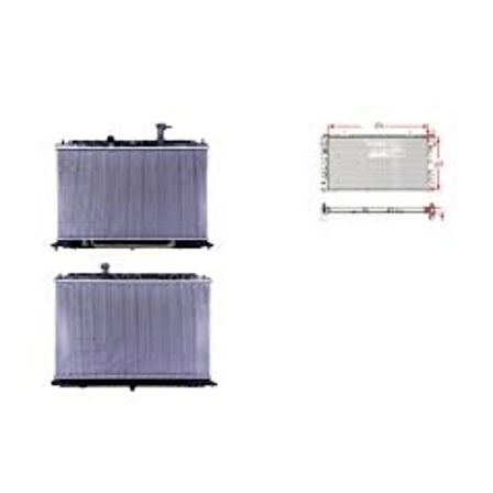 Su Radyatörü Brazıng At 500x376x16 – 25310-H8150 WISCO – Kıa Rıo, Stonıc 1.4 17 Ve Sonrası Uyumlu