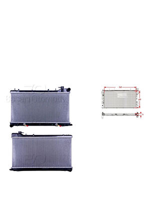 Su Radyatörü Brazing At - 45111-FC340 Wisco - Subaru Impreza 98-00. Forester 98-02 Uyumlu