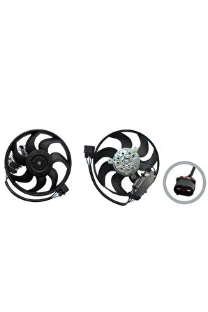 Fan Motoru Davlumbazsız Sol–7L0959455C-Wisco–Volkswagen Touareg Q7 Cayenne 2003 Sonrası Uyumlu