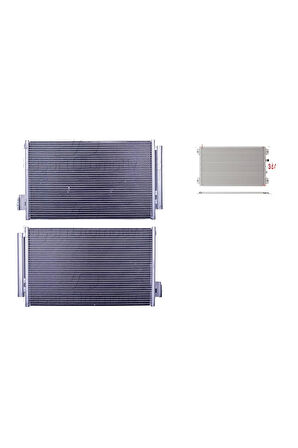 Klima Radyatörü 605x364x16 – 51887906 Wisco - Fiat 500L. Egea 1.4 12 Ve Sonrası Uyumlu