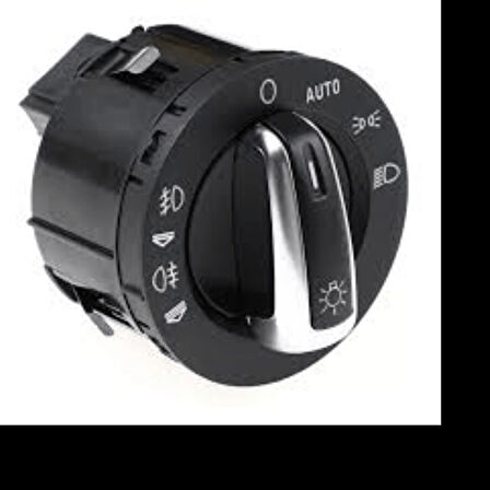 Audı Q7 (4lb)  04-11 Arası Uyumlu Far Anahtarı Krom Ön-Arka Sisli Otomatik Farlı 4F1941531D WISCO