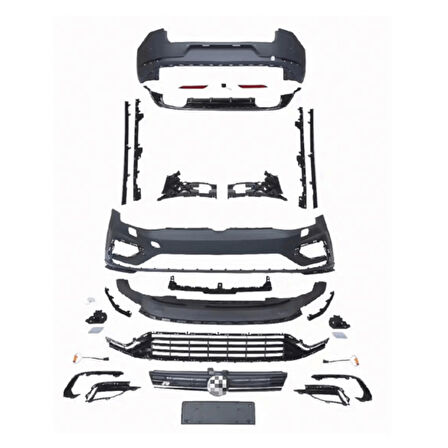 Tampon Seti Komple (Ön-Arka-Yan) – BK G7R-S1– Volkswagen Golf 7.5 R (13-17 Golf 7 İçin Uyumludur)