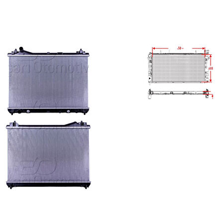 Suzuki Grand Vitara 2 (Jt) 2.0 2.4 05 15 Uyumlu Su Radyatörü Brazing At 17700 65J10 Wisco
