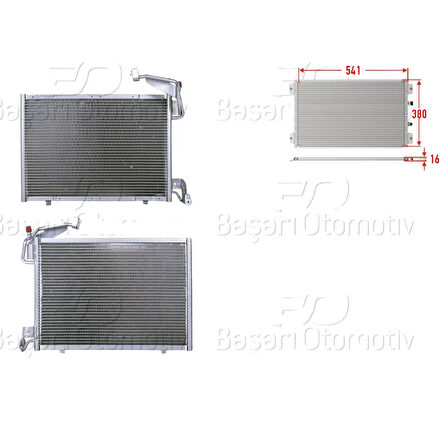 Klima Radyatörü Mt 510x383 Mm – C1B119710BC Wisco - Ford Fiesta. B-max 12 Ve Sonrası Uyumlu