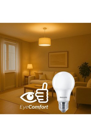 8W 2700K Sarı LED Ampul – Doğal Sıcak Işık, Tasarruflu 6LI