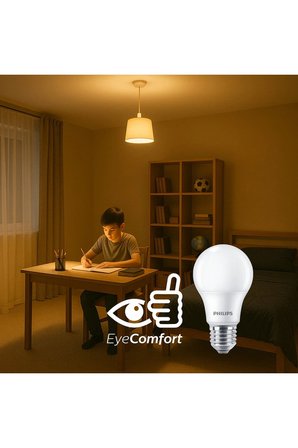 8W 2700K Sarı LED Ampul – Doğal Sıcak Işık, Tasarruflu 6LI